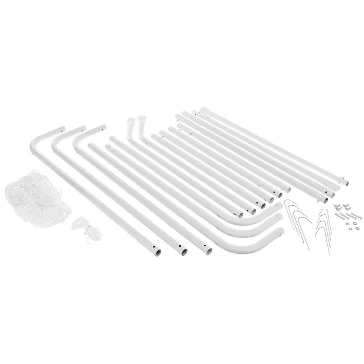 ENERO futbola vārti ar tīklu 240x150x90cm, FI 25 un 22 mm