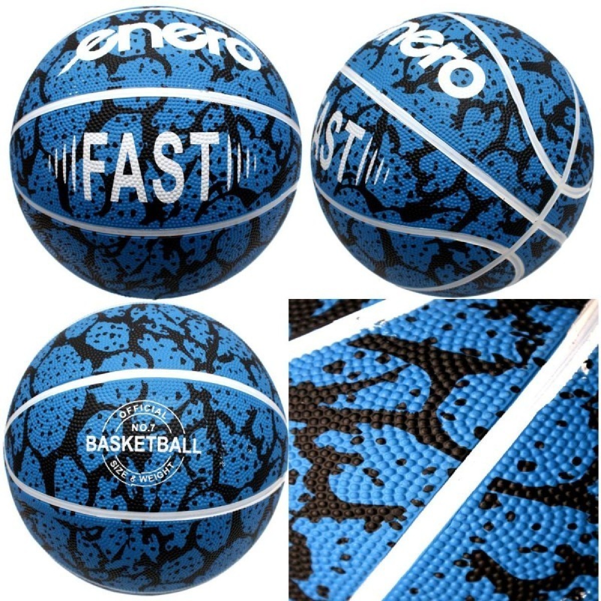 ENERO FAST BLUE basketbola bumba, 7. izmērs