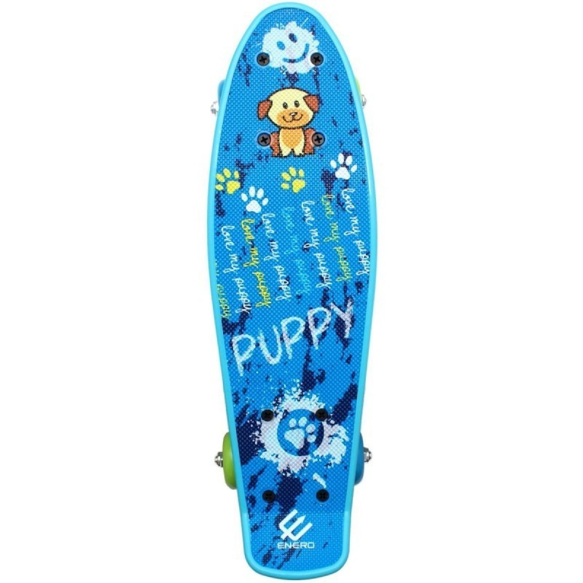 ENERO MINI PUPPY plastmasas skrituļdēlis, 42 cm, zils