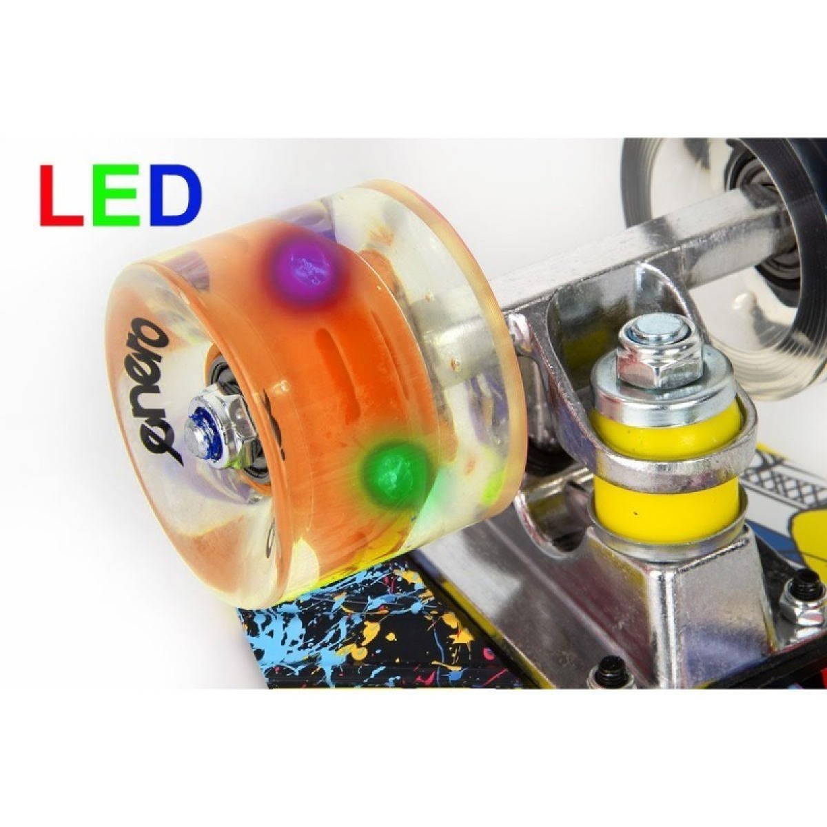 Plastmasas skrituļdēlis 22 ENERO GRAFFITI LED