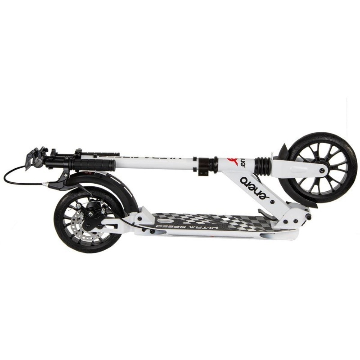 ENERO Ultra Speed 200 mm skrejritenis ar disku bremzēm, balts
