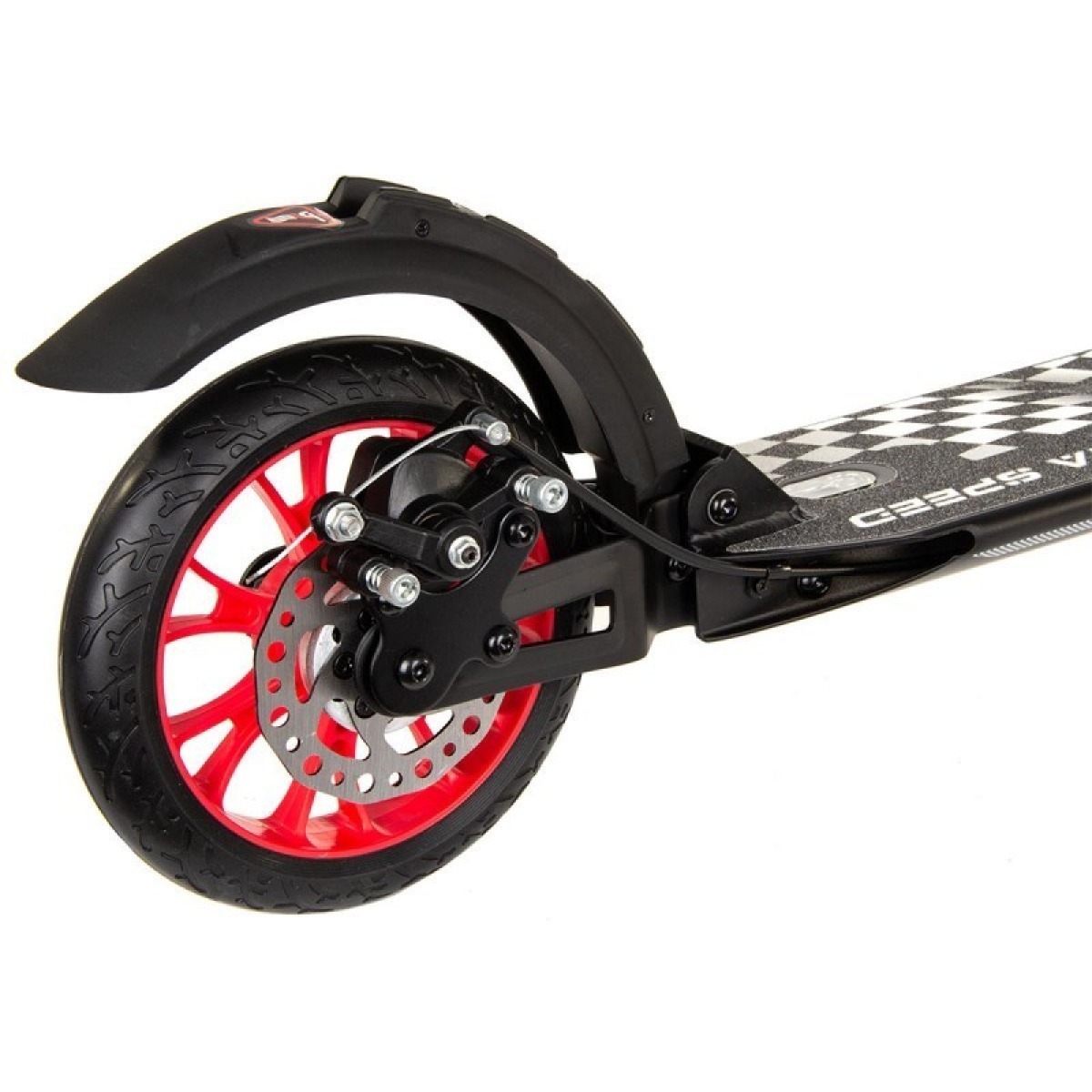 ENERO Ultra Speed 200 mm skrejritenis ar disku bremzēm, melns