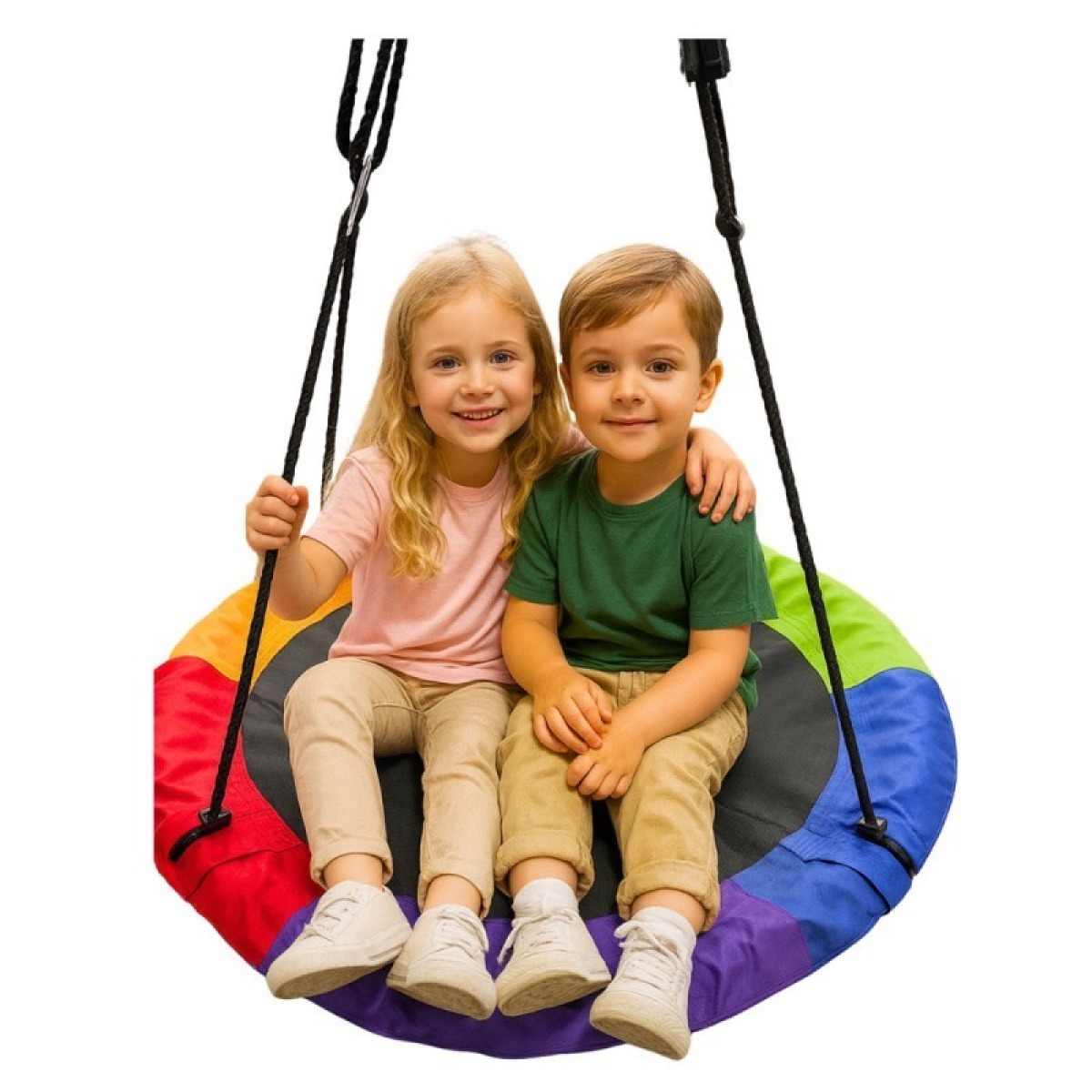 Krāsainas bērnu dārza šūpoles Kurepesa 100 cm
