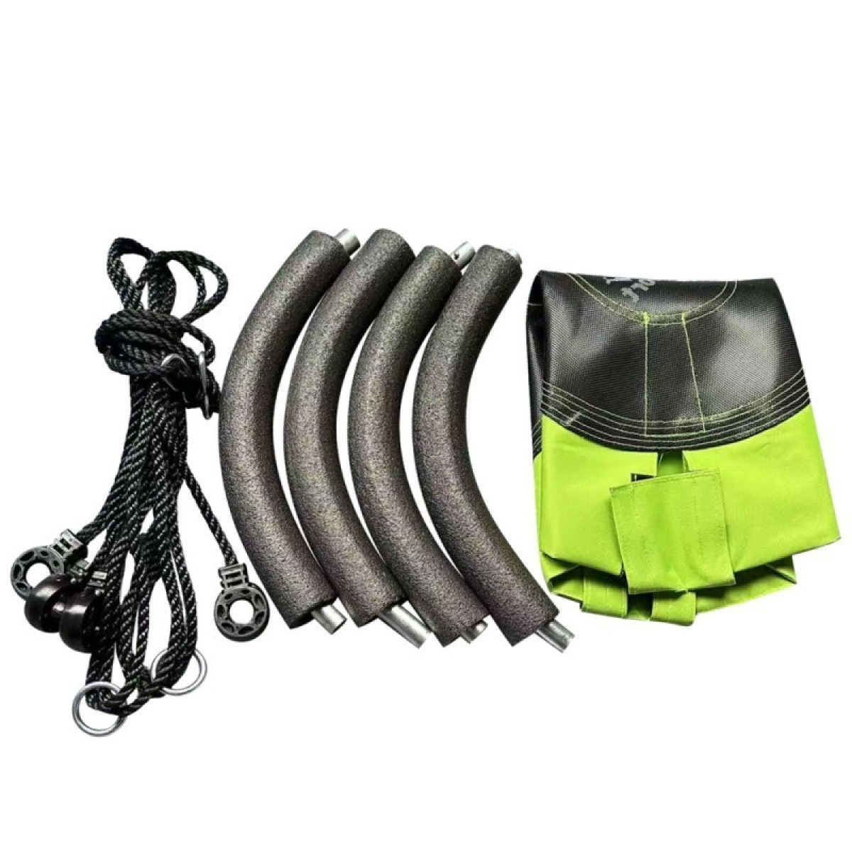Zaļas bērnu kurepūžņa šūpoles 60 cm