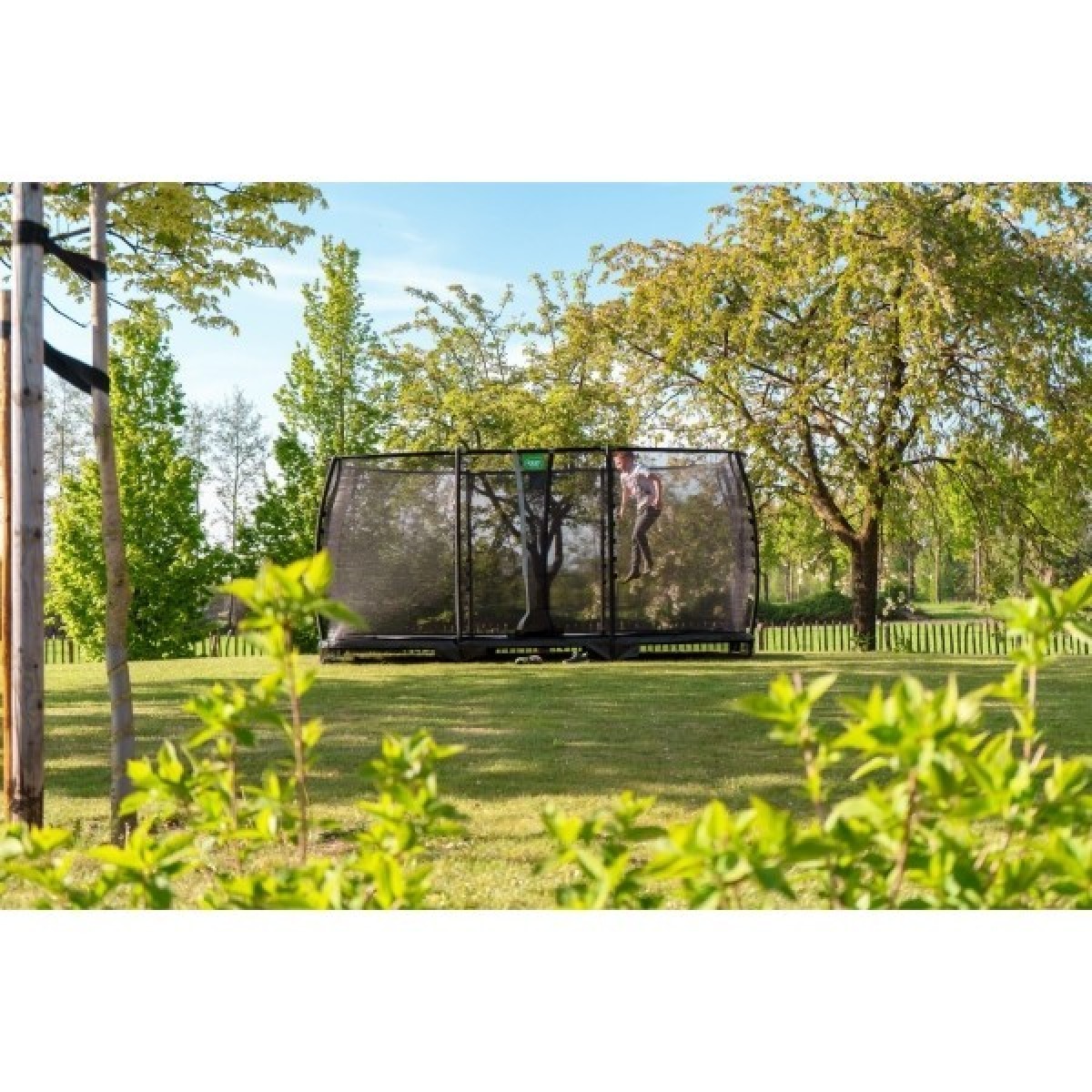 EXIT Allure Premium virszemes batuts, melns, 214 x 366 cm