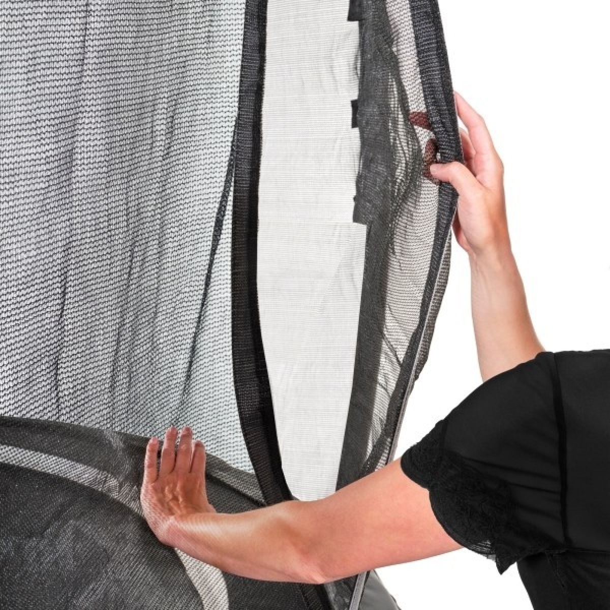 EXIT Allure Premium virszemes batuts, melns, 214 x 366 cm