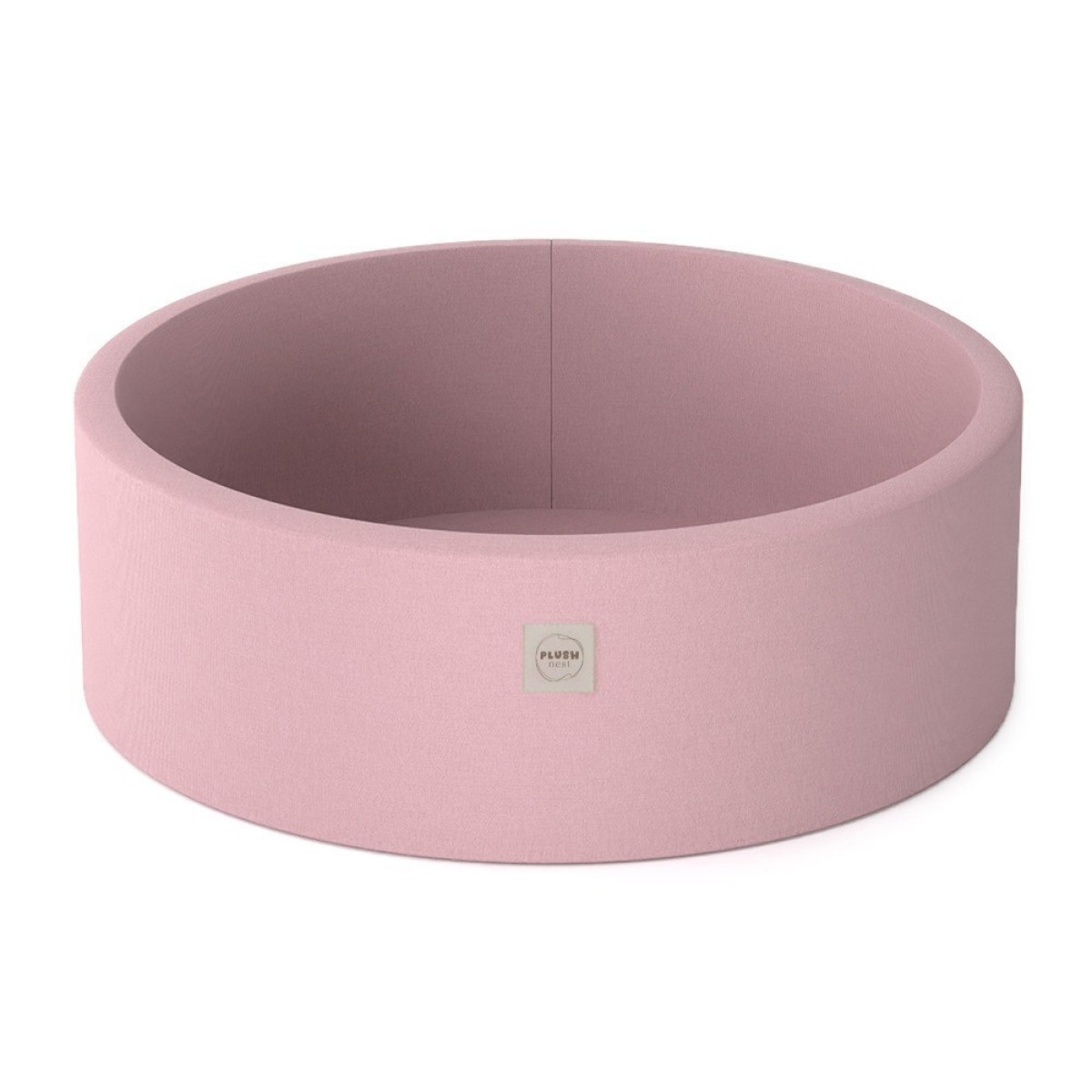 Bumbiņu baseins , 90x30 cm, ümmargune, roosa, puuvillane (il