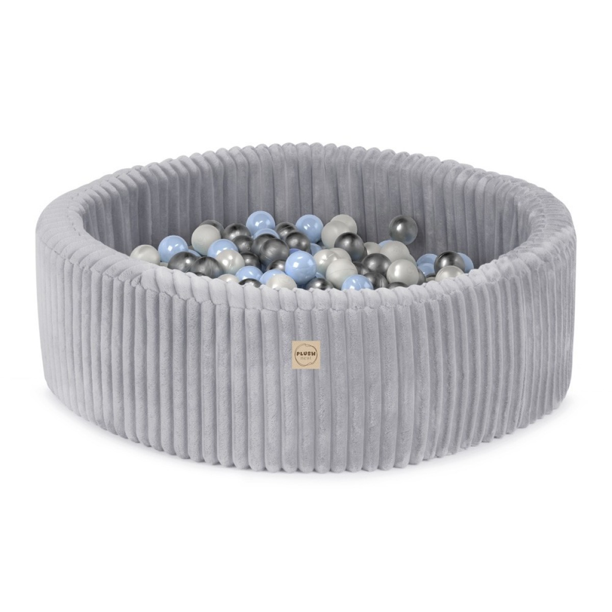 Bumbiņu baseins , ümmargune, 90x30 cm, hall, Puffy Lamell (+