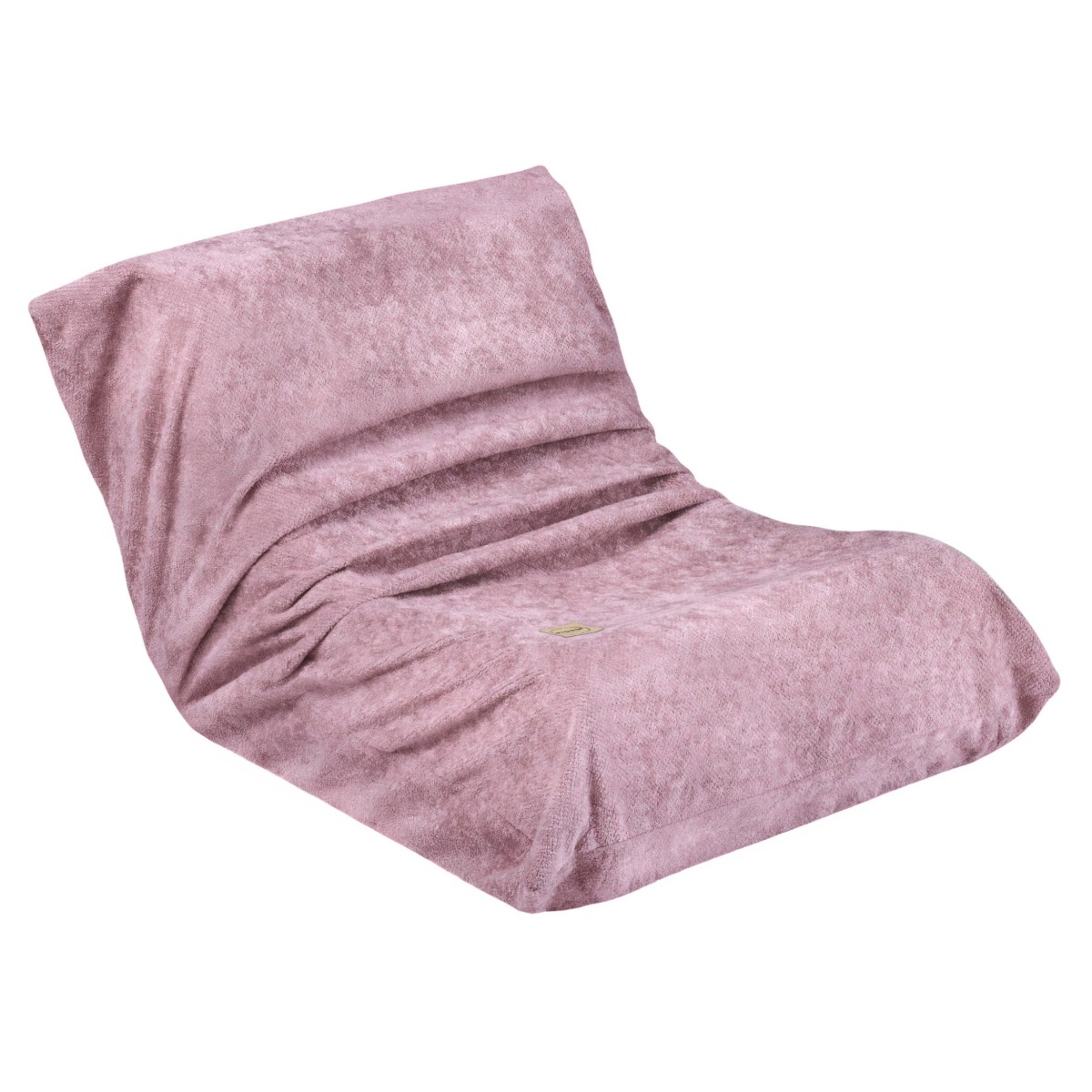 MOONI Mini ergonomisks bērnu atpūtas krēsls – rozā šenils, atmiņas putas
