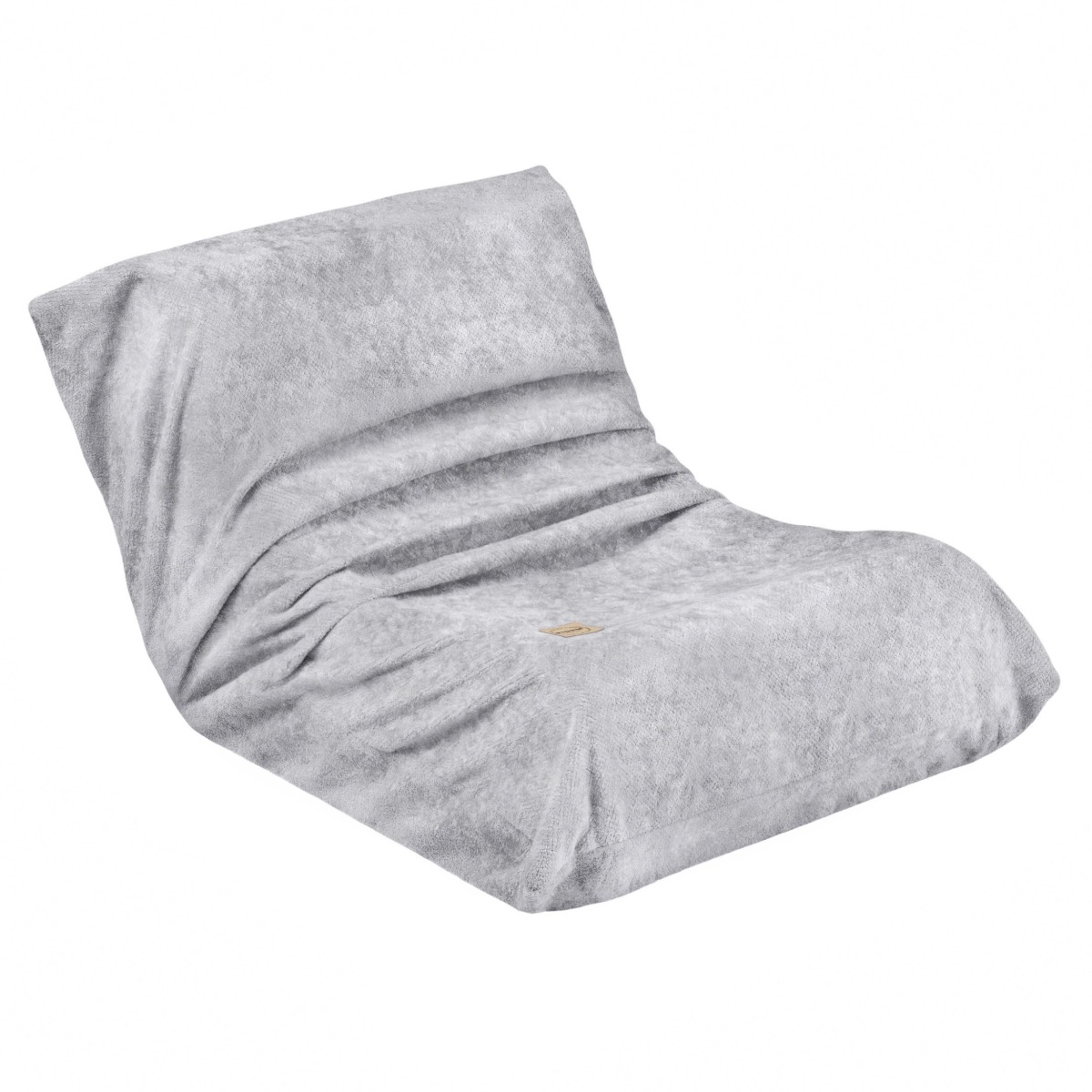 MOONI Mini ergonomisks bērnu krēsls — pelēks šenila audums, atmiņas putas