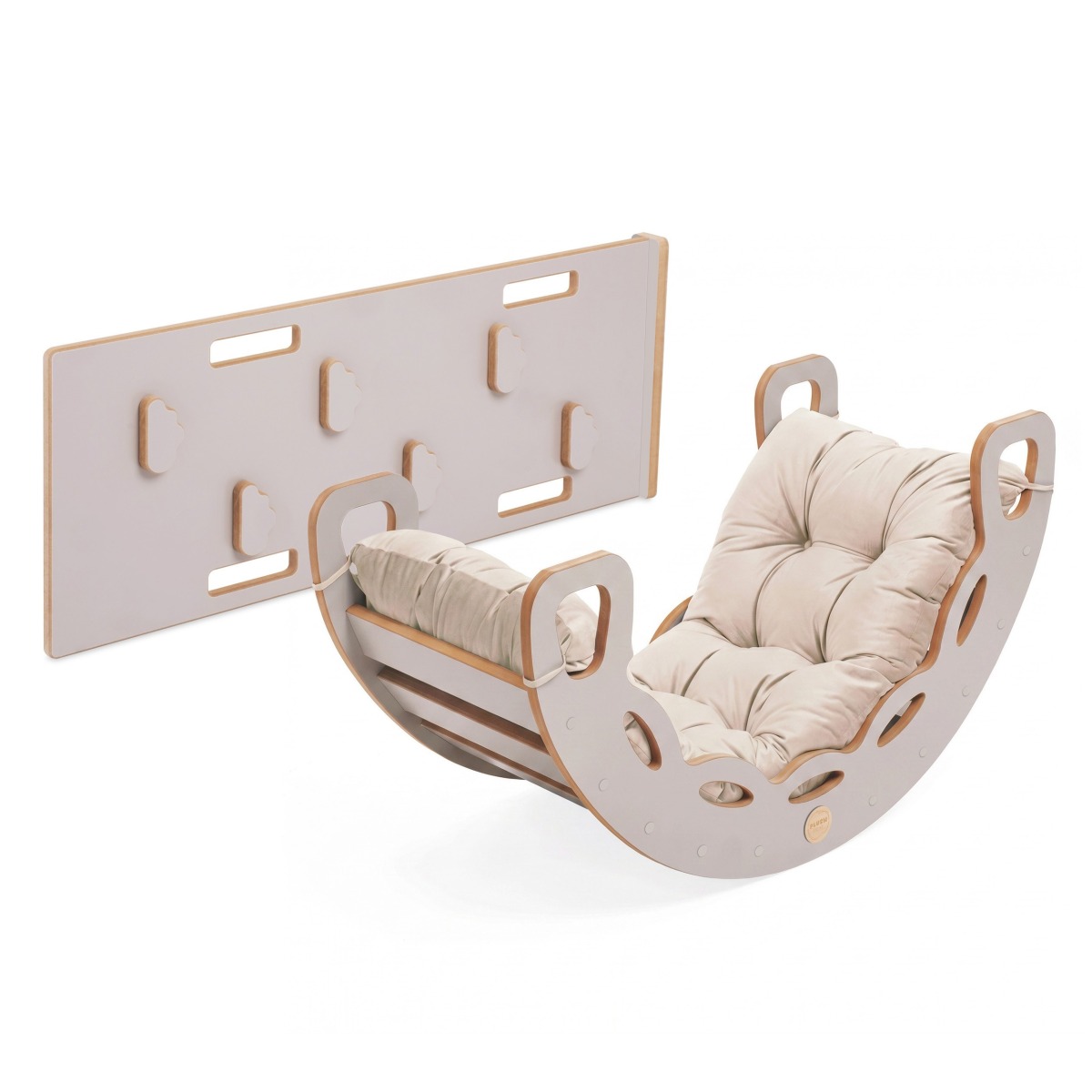 Kiik 4-in-1 Baby Rocker + ronimissein/liumägi + padi (beež/k