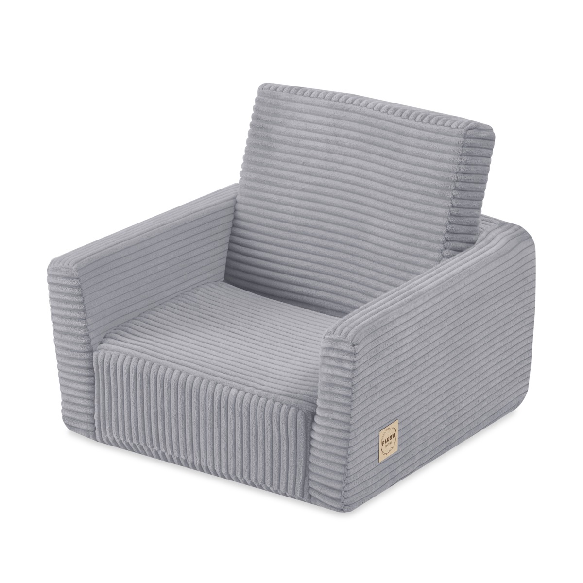 Bērnu lahtikäiv tugitool CUBIE, hall, premium velvet
