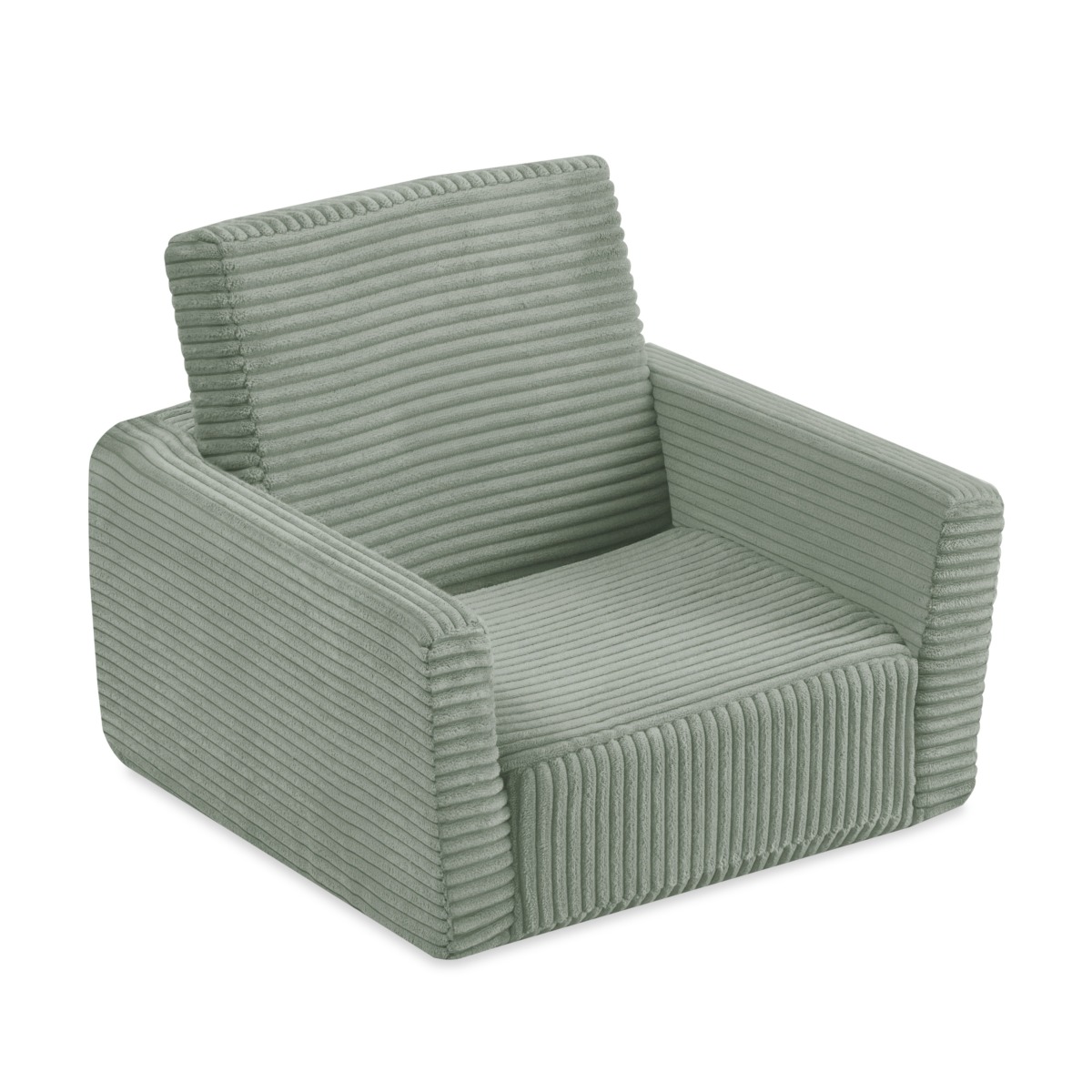 Bērnu lahtikäiv tugitool CUBIE, roheline, premium velvet