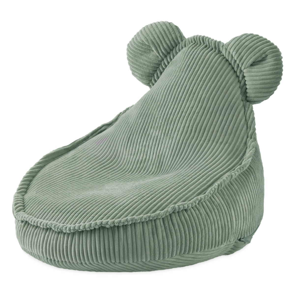 PLUSH NEST Huggy Bear bērnu krēsls 68x45 — zaļš samts