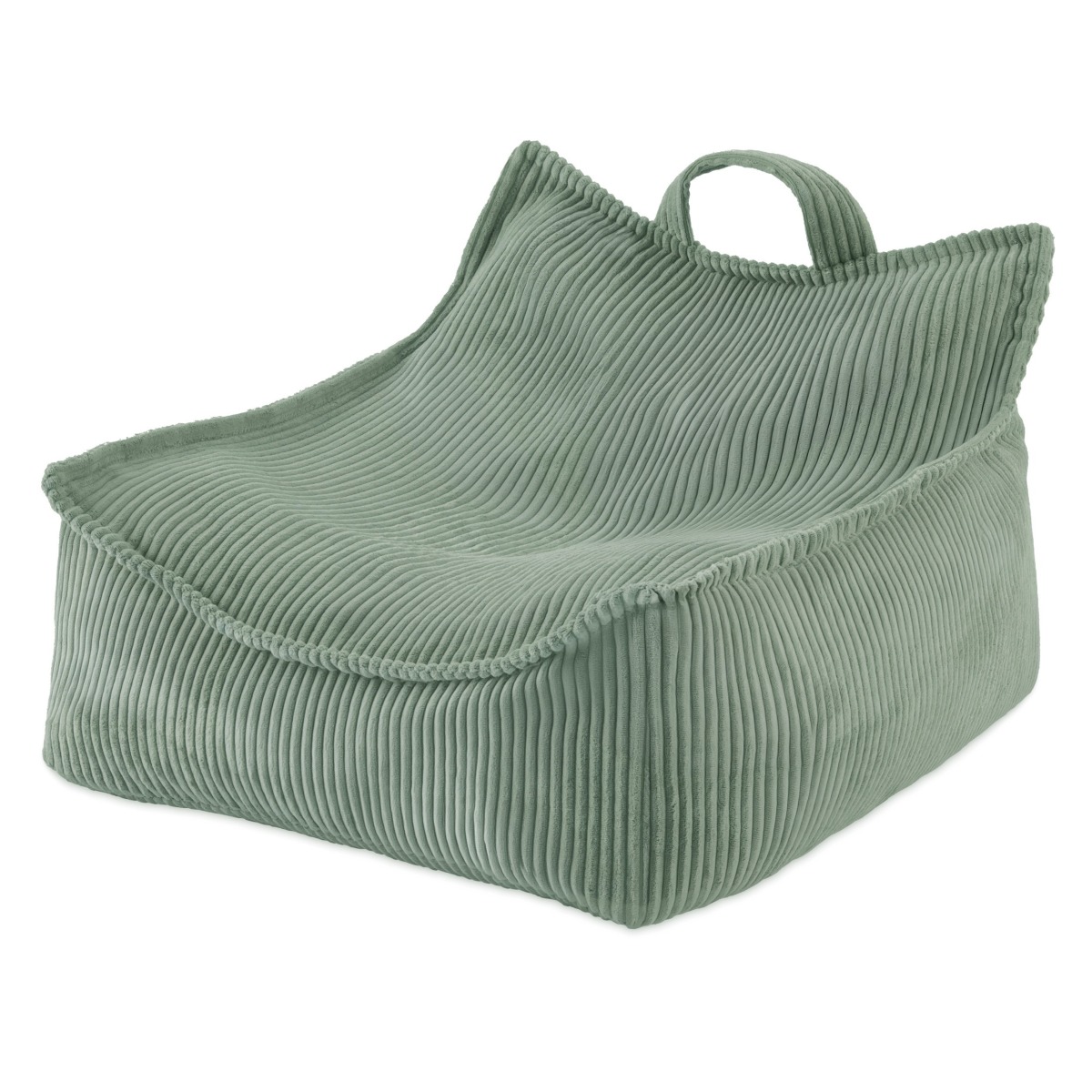 Puffy Square tugitool kott-tool, 77x67x50, roheline, velvet