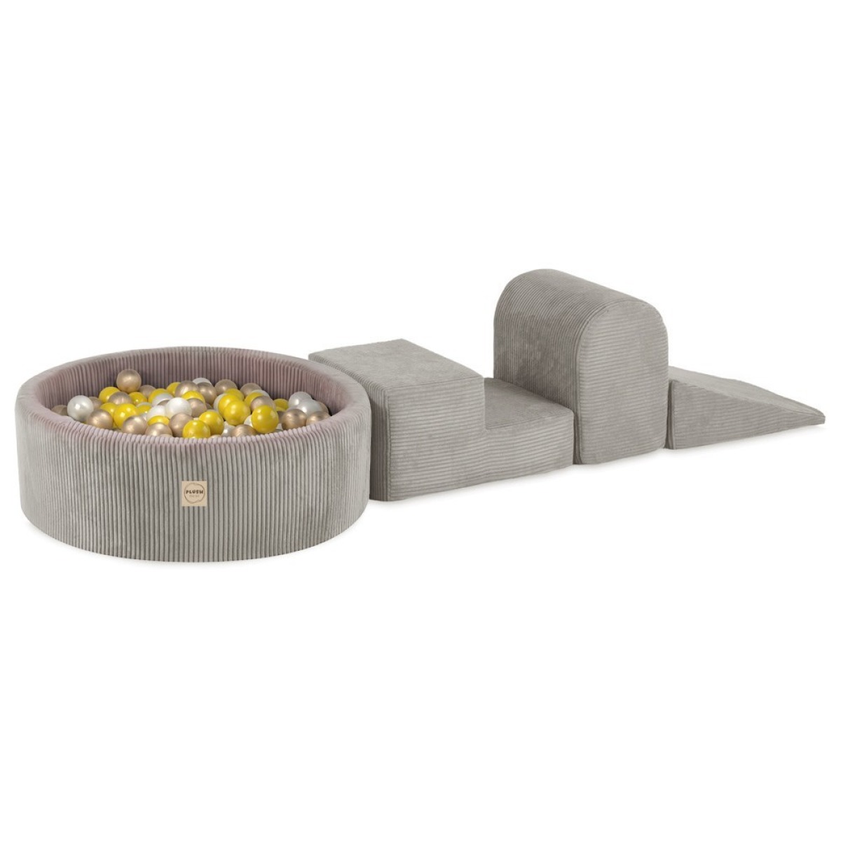 Spēļuväljak 3 elementi + Bumbiņu baseins 90x30 (+200 palli: 