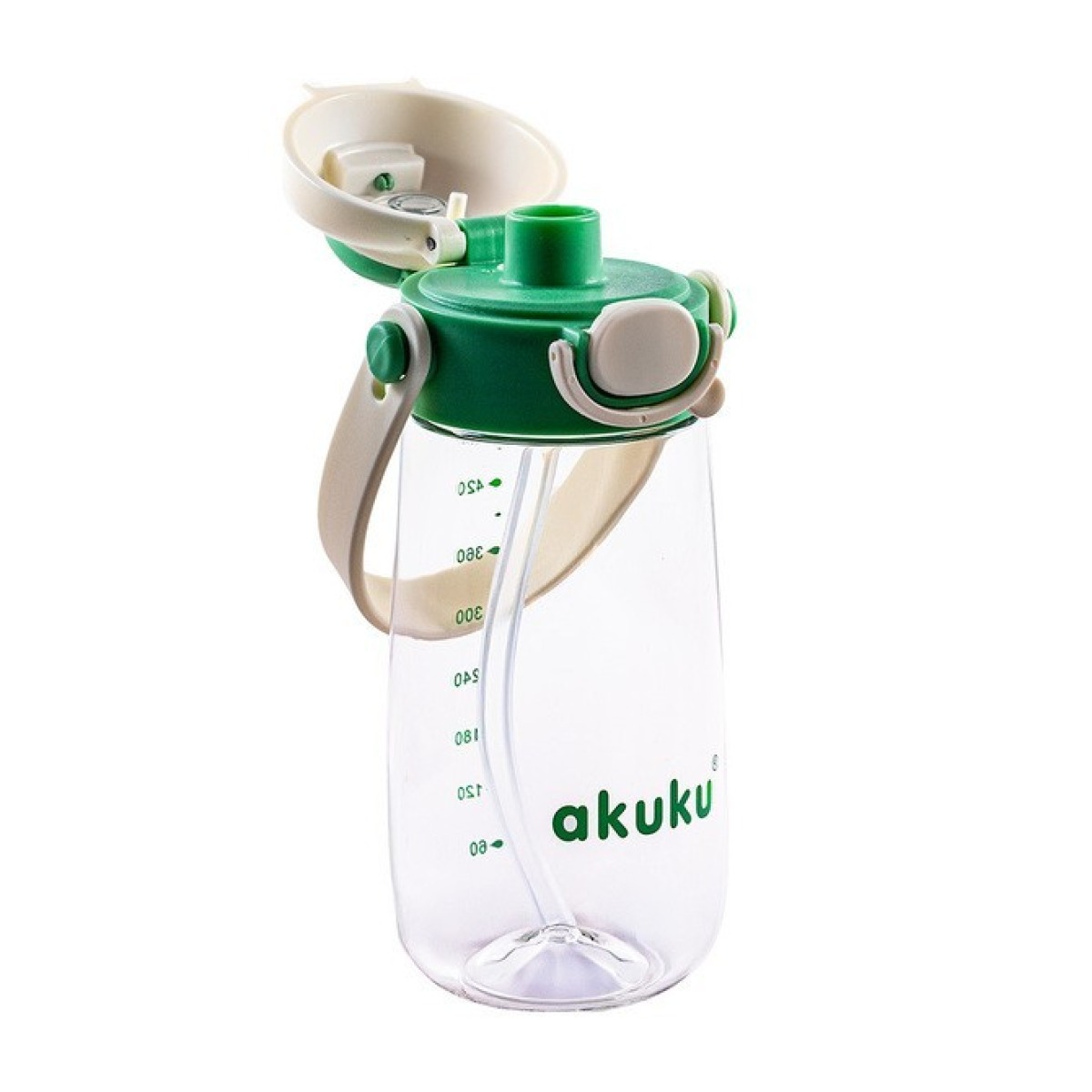 KOOLI VEEPUDEL KÕRREGA 480ml ROHELINE