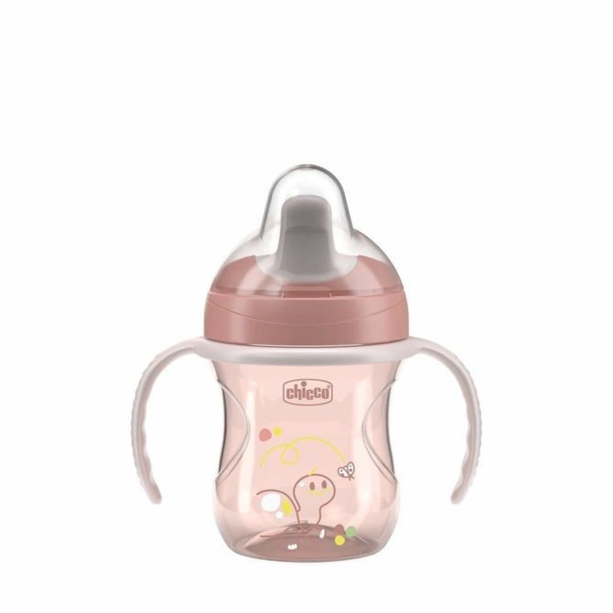 Cietā snīpīša krūzīte 200 ml, 6+, rozā