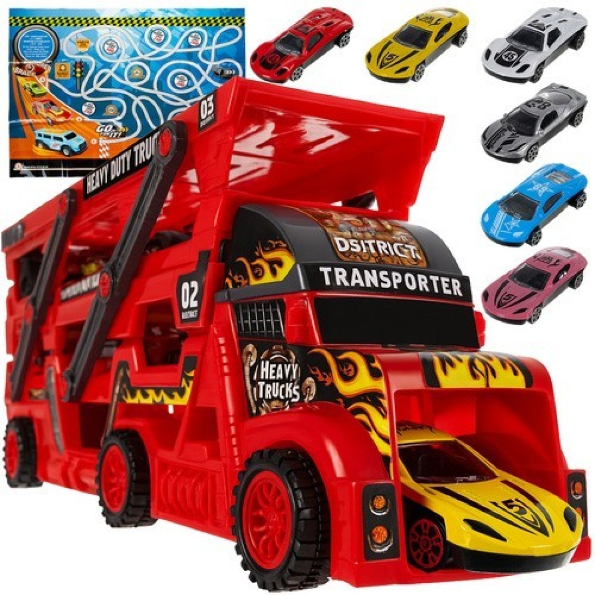 TIR veoauto komplekt 6 autoga 