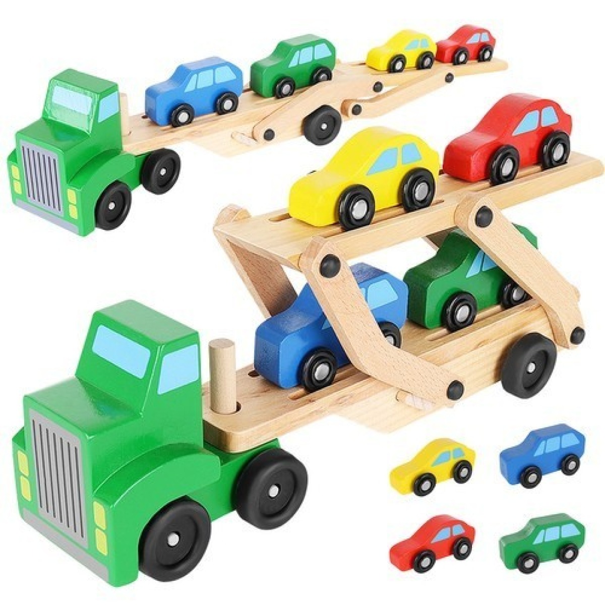 Koka veoauto - haagis + autode komplekt 