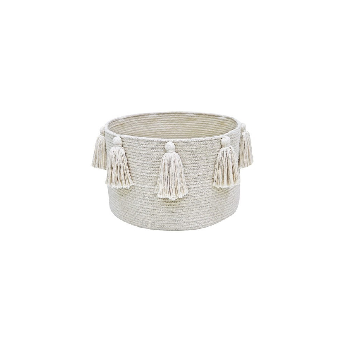 Groziņš ar pušķīšiem, dabīgā krāsā – Ø40 x 25 cm