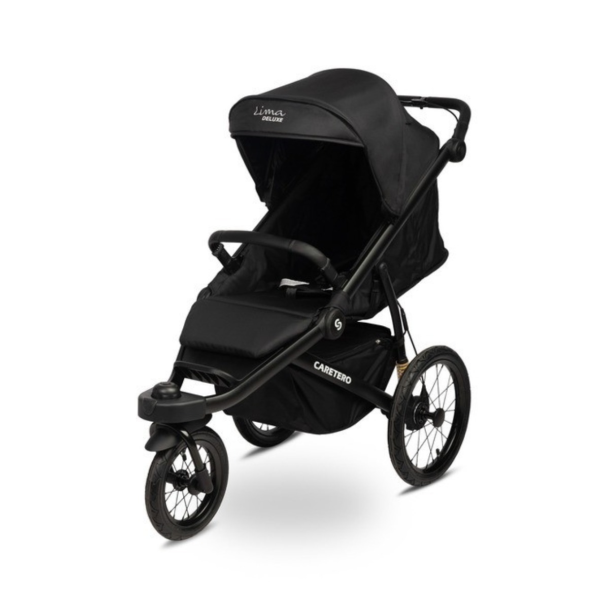 LIMA DELUXE BĒRNU RATIŅI, MELNI