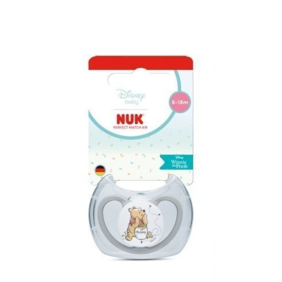 NUK Air knupītis 6-18m ar Vinnija Pūka dizainu