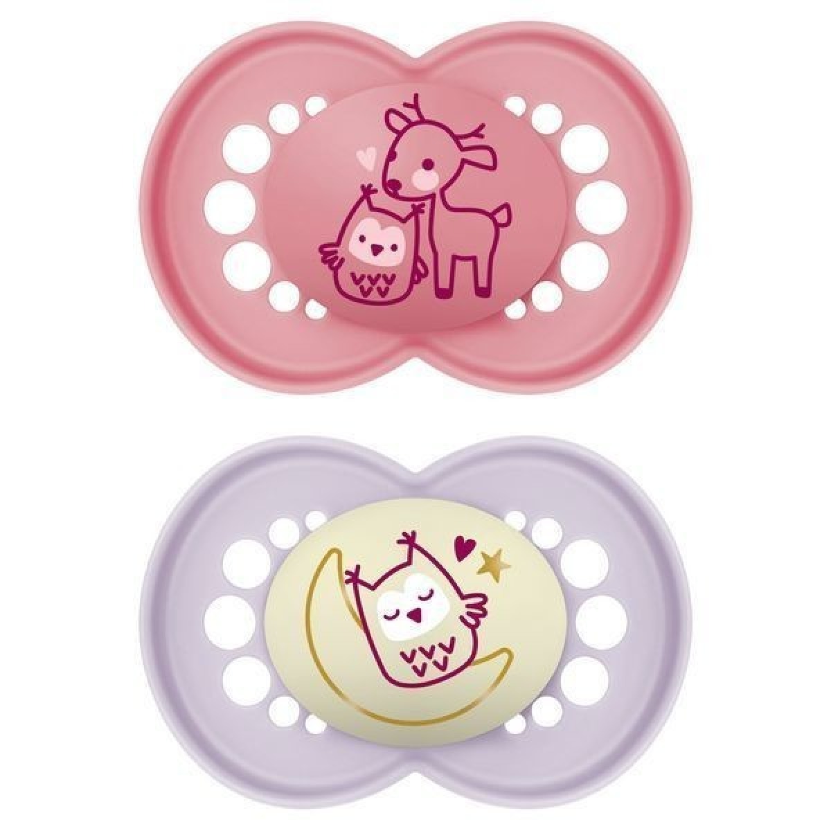MAM ORIGINAL knupītis 6+ DAY&NIGHT PLANET LOVE GIRL