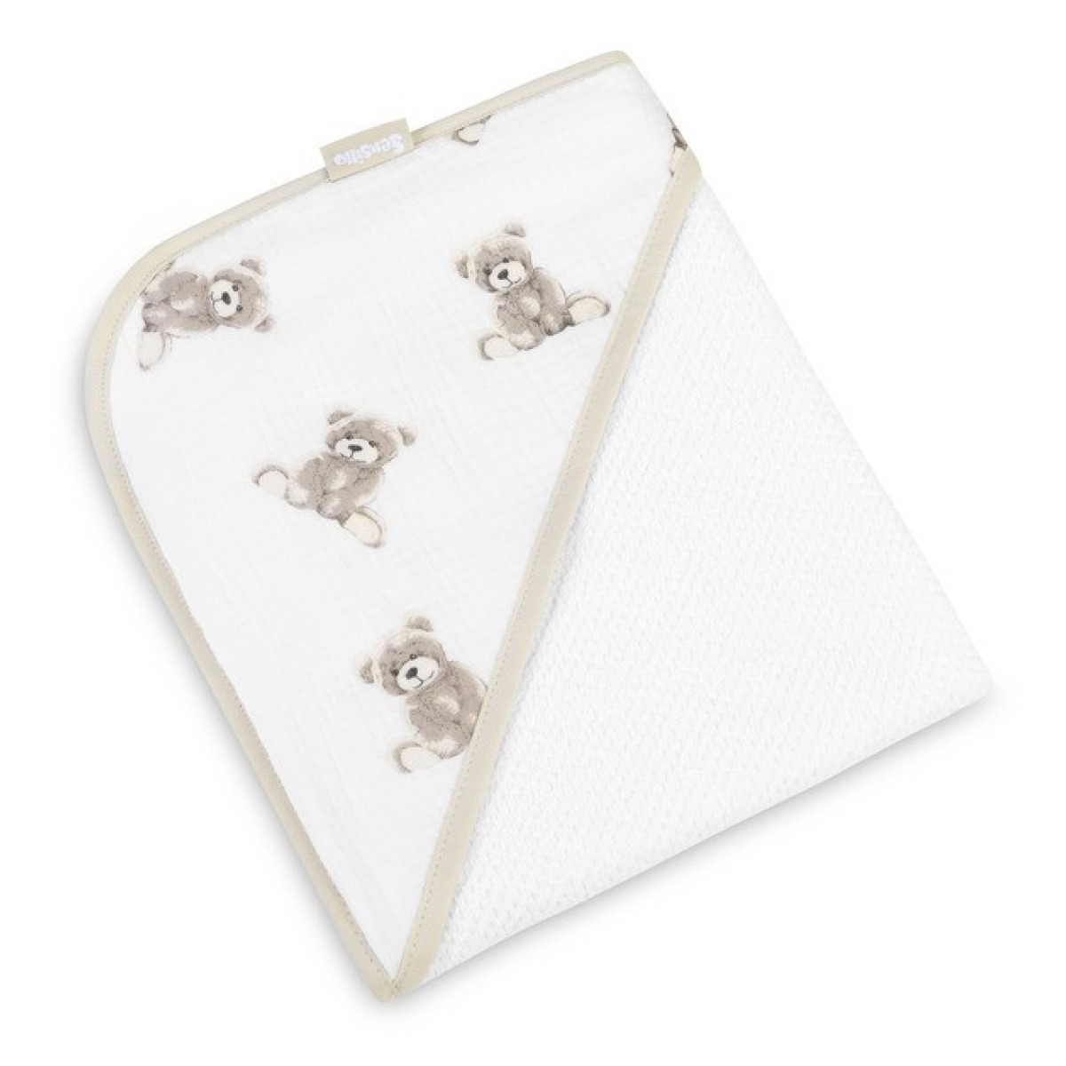 BEEBI VANNIRÄTIK frotee 100X100 TEDDY VALGE