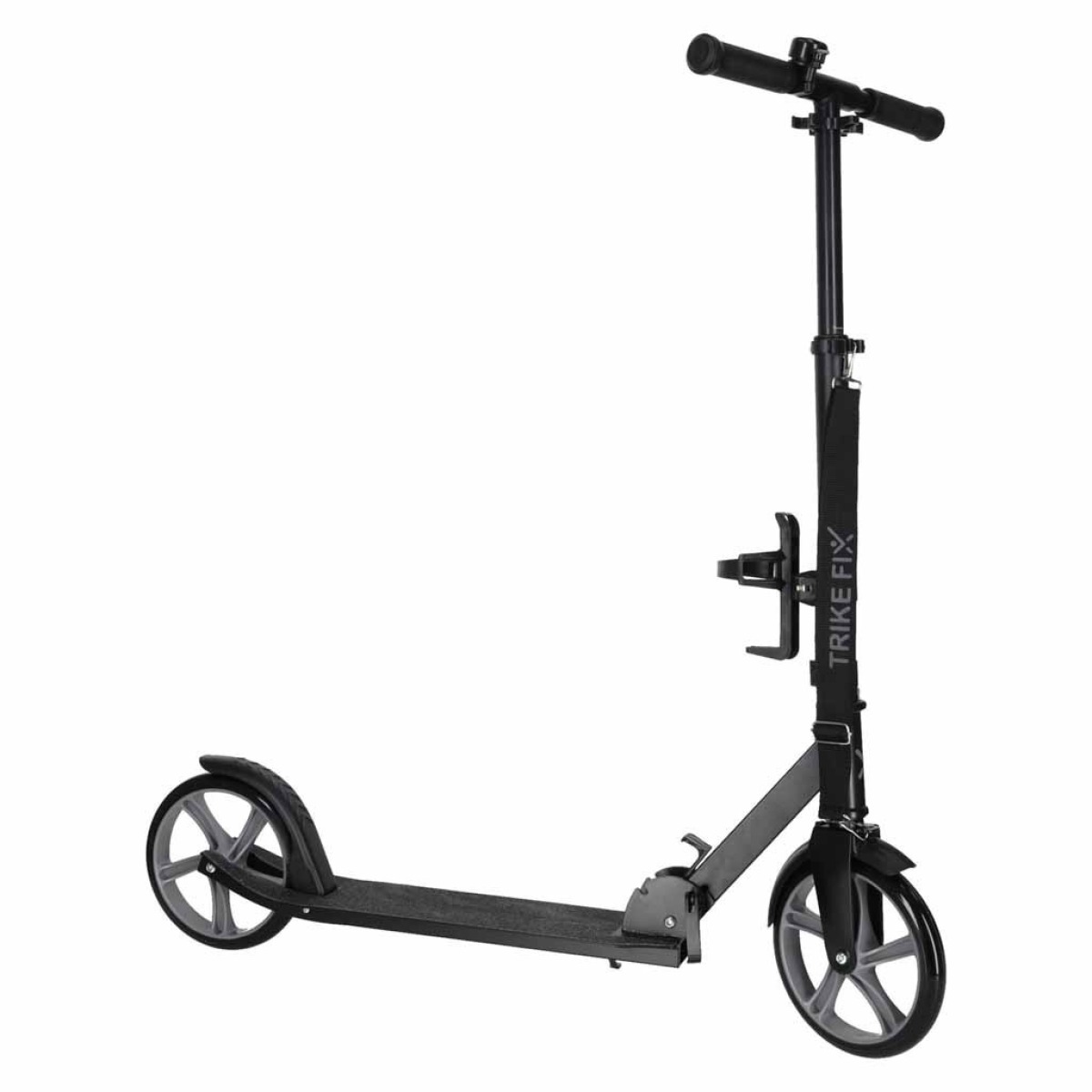 Trike Fix linna roller, kokkupandav, 200mm rattad, must ja h