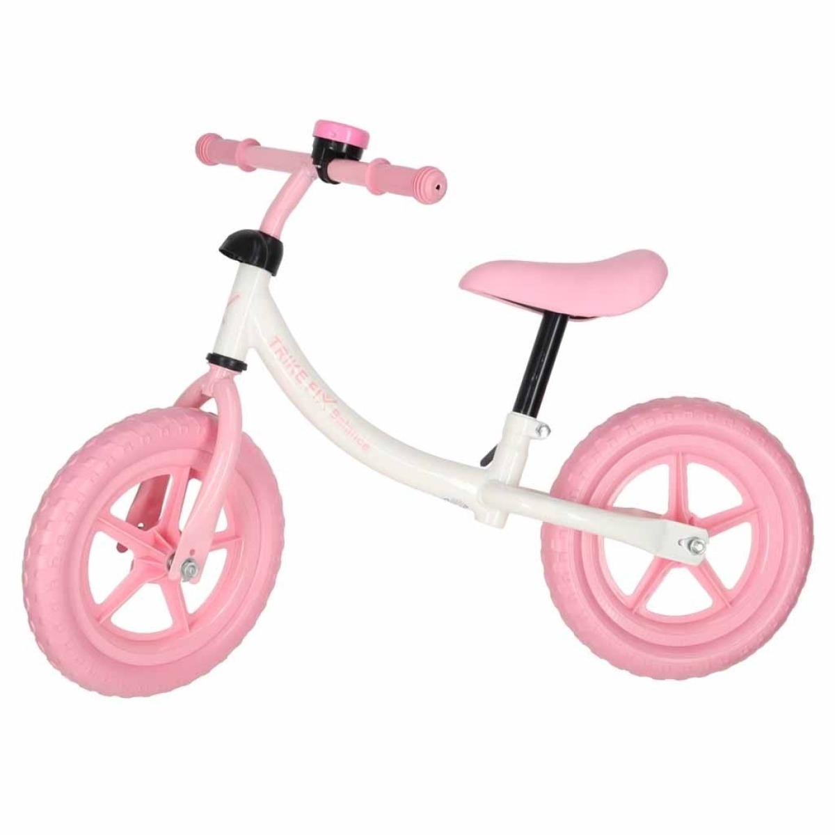 Roosa kellukesega tasakaaluratas Trike Fix Balance