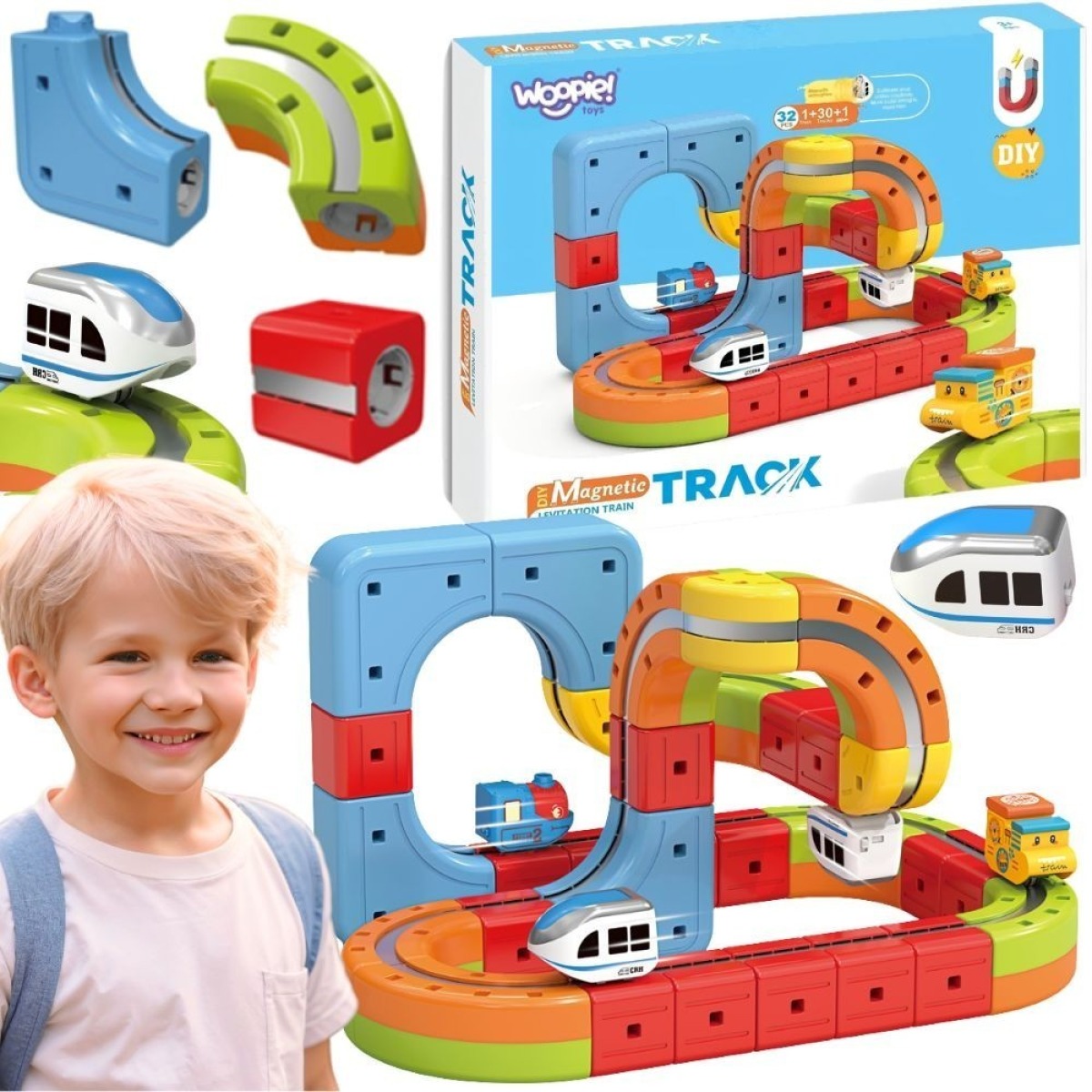  Magic Cube Rongi Ehitusplokid Anti-Gravity Magnetic Rööbast