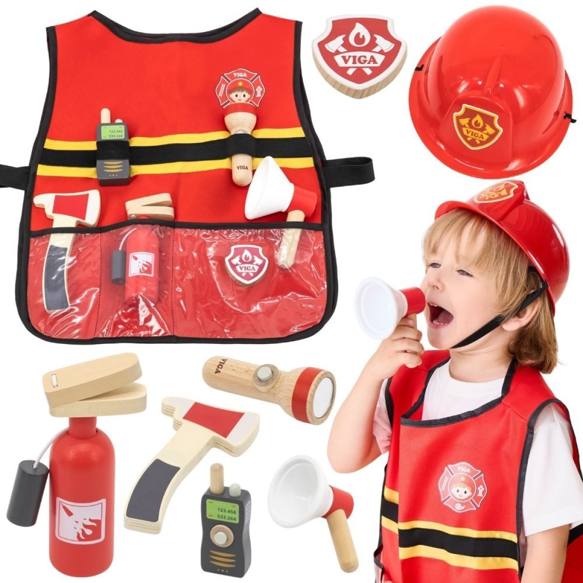 Little Firefighter Set Vest + Koka tarvikud 8 tk.