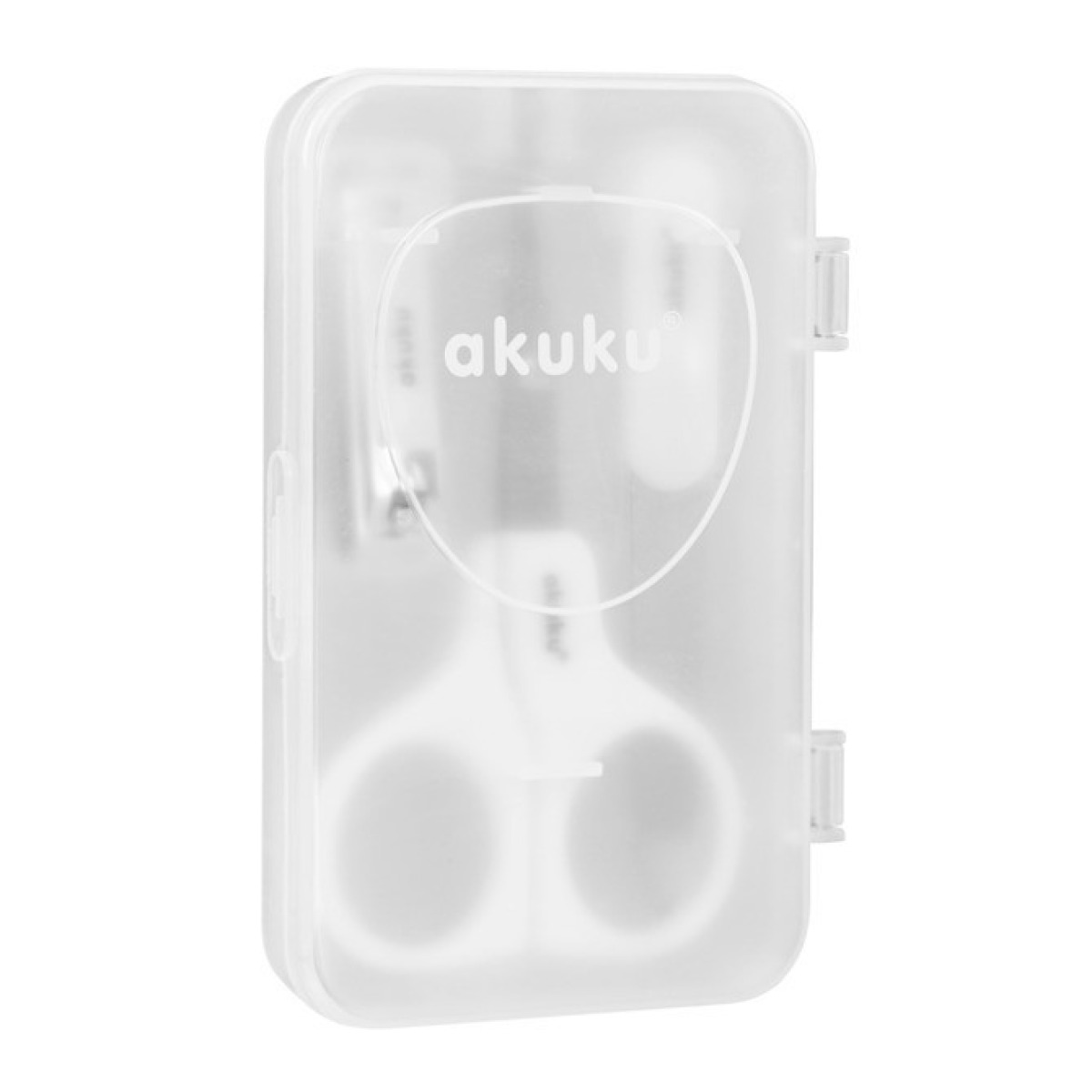 A0040 manikīra komplekts futrālī, piparmētru krāsā