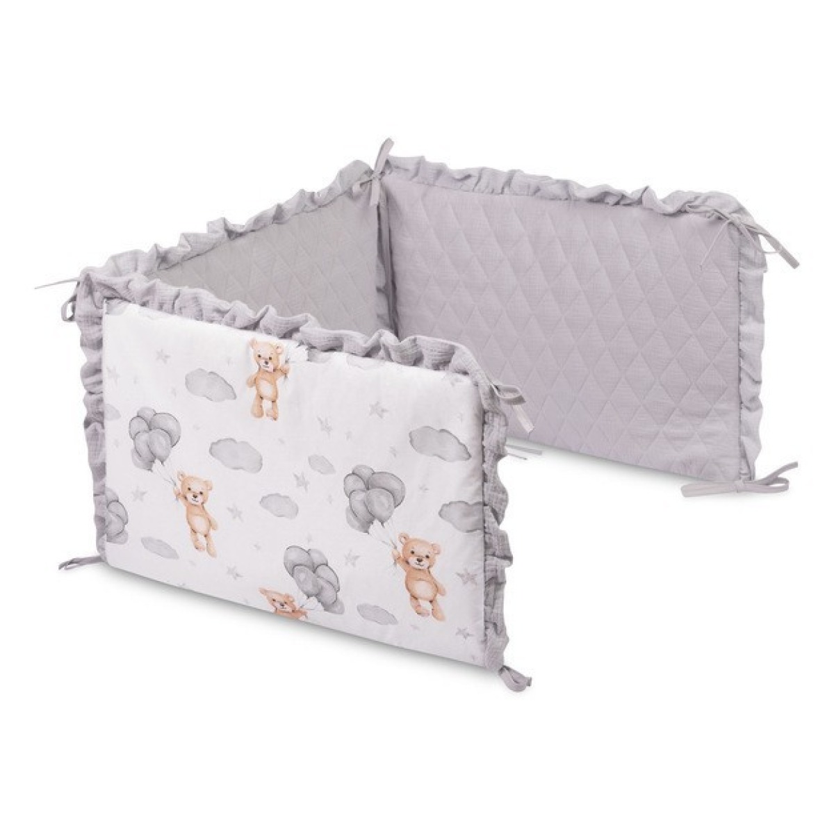VOODIPEHMENDUS MUSLIIN TEDDY GRAY
