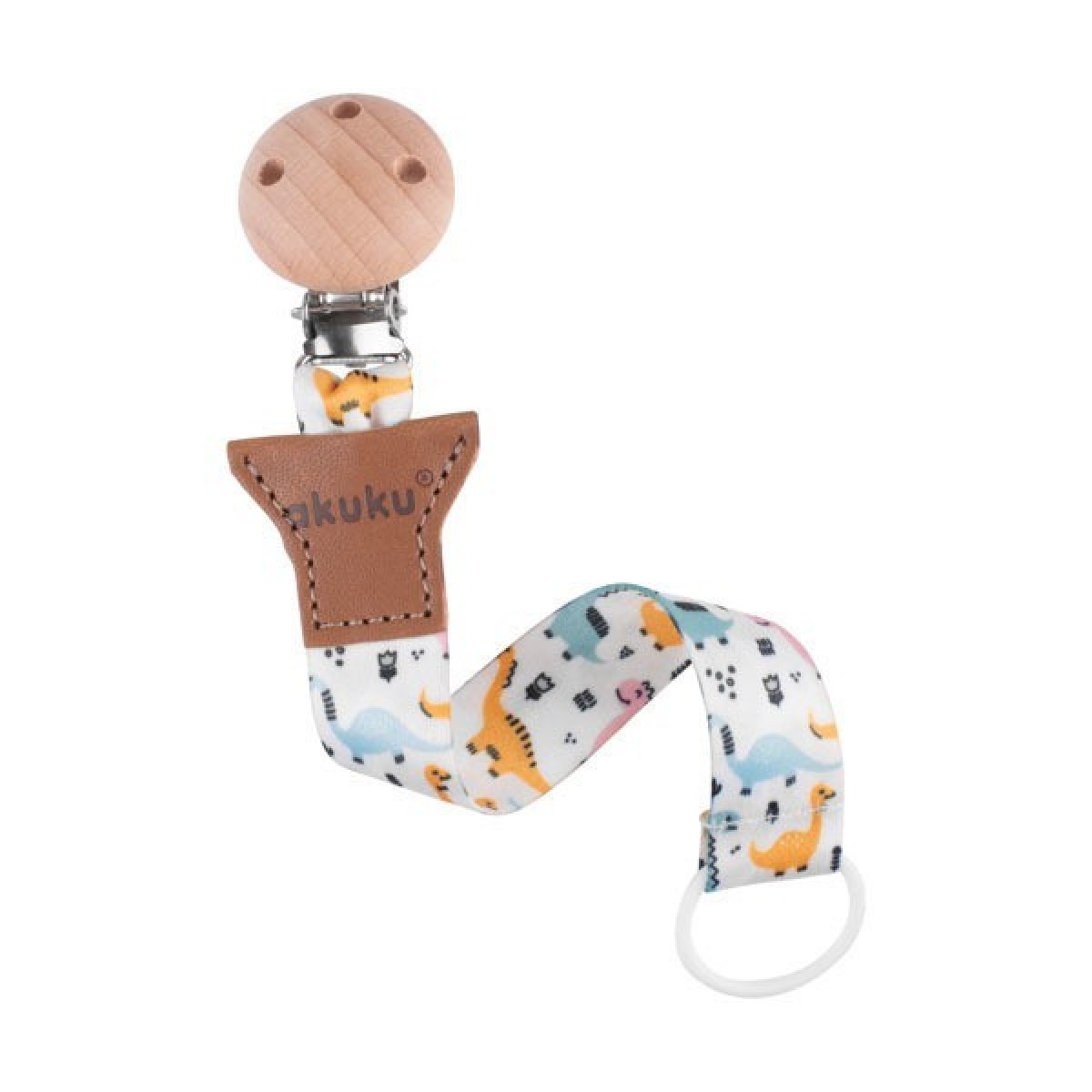 Koka knupīšu turētājs ar klipsi, Dino