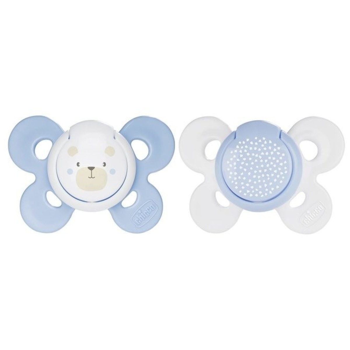 PHYSIO COMFORT silikona knupītis 0–6 mēn., zils, 1 gab.