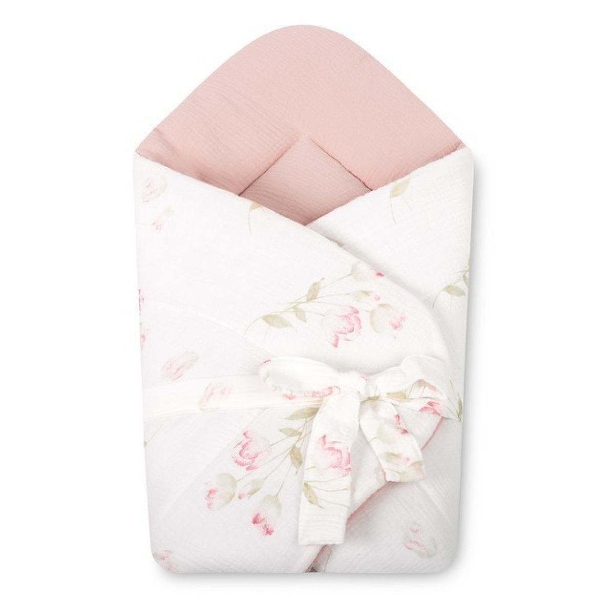 BEEBIKOOKON MUSLIIN 75x75 LILLED ROOSA