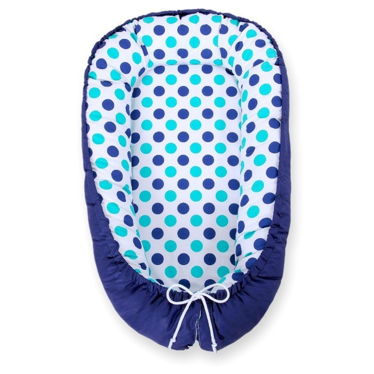 Bobono apgriežamā Premium mazuļa ligzdiņa – Mint-Turquoise Dots