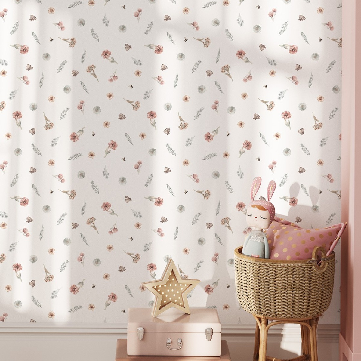Pastelowe Love® bērnu tapetes Wildflowers Mini
