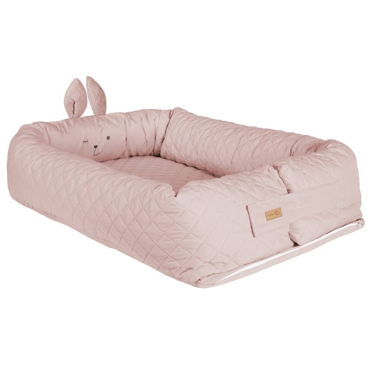 Lily Rabbit Pink ceļojumu ligzdiņa mazulim