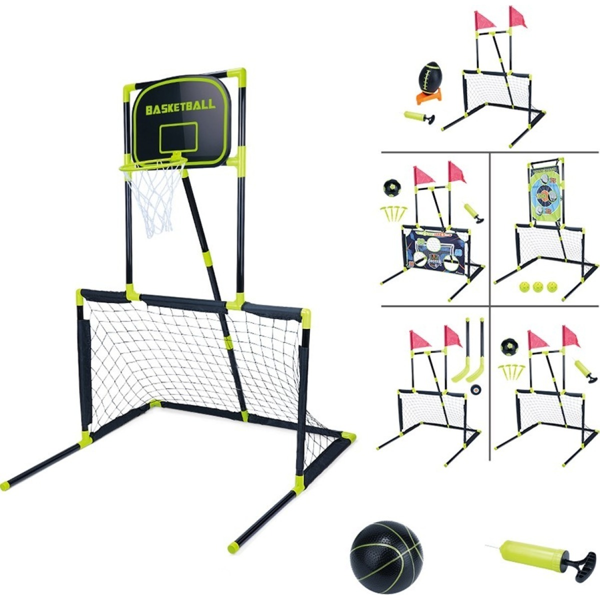 Bērnu 6-in-1 bumbu spēļu komplekts inSPORTline