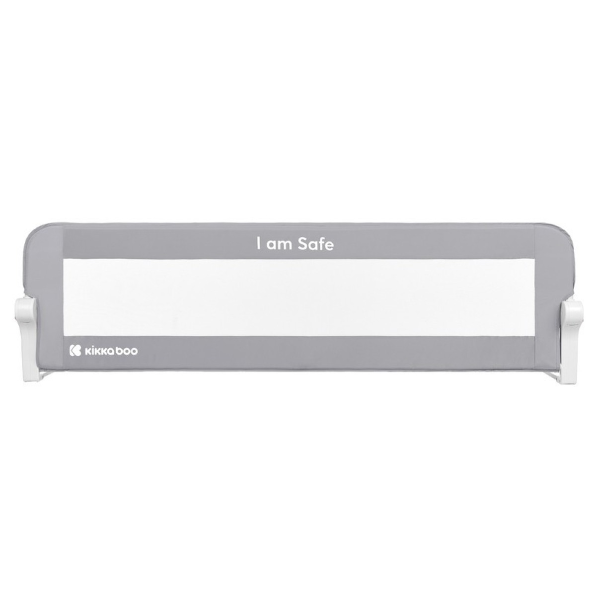 Gultas aizsargbarjera 150 cm, pelēka