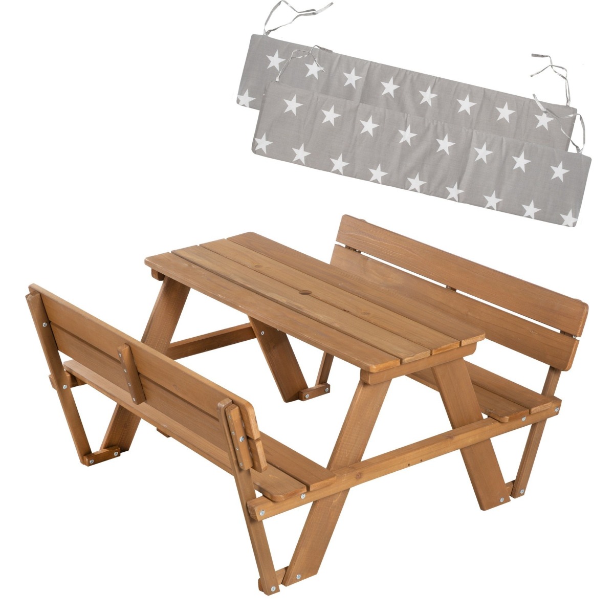 Bērnu āra mēbeles Picnic for 4 Outdoor+, masīvkoks, tīkkoks