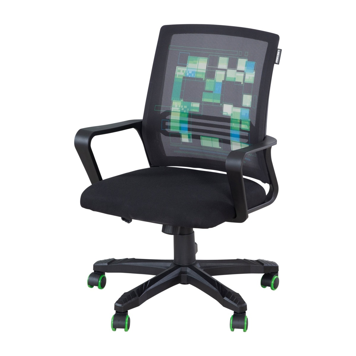 Minecraft spēļu krēsls ar regulējamu augstumu un 360° pagriezienu | MIU Kids