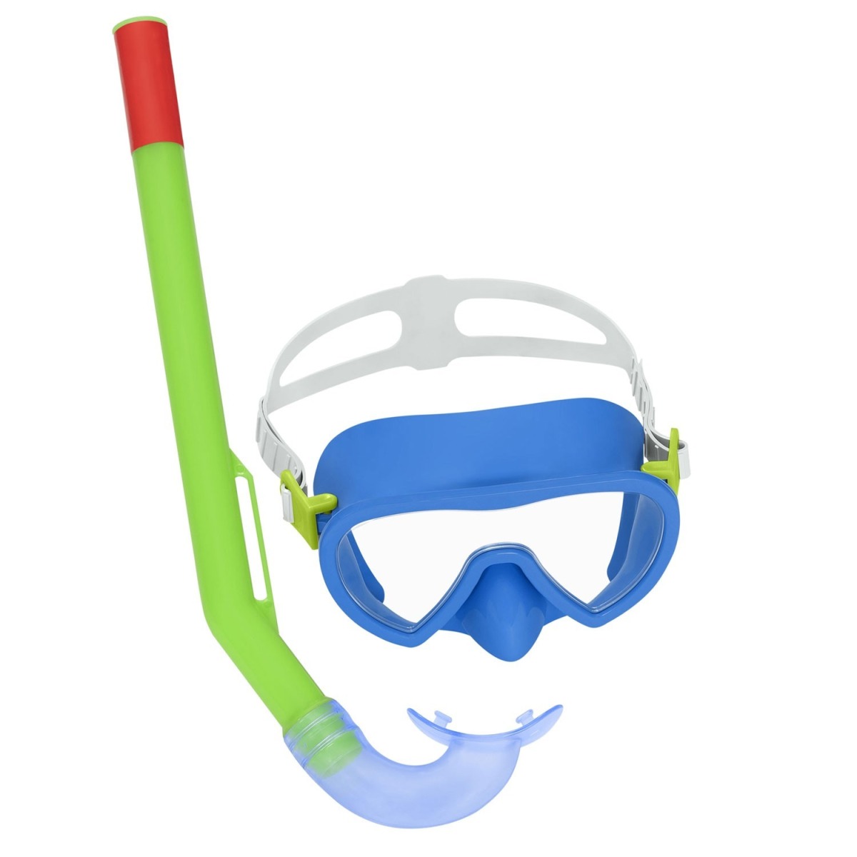 Bestway snorkelēšanas komplekts ar cauruli un masku, zils