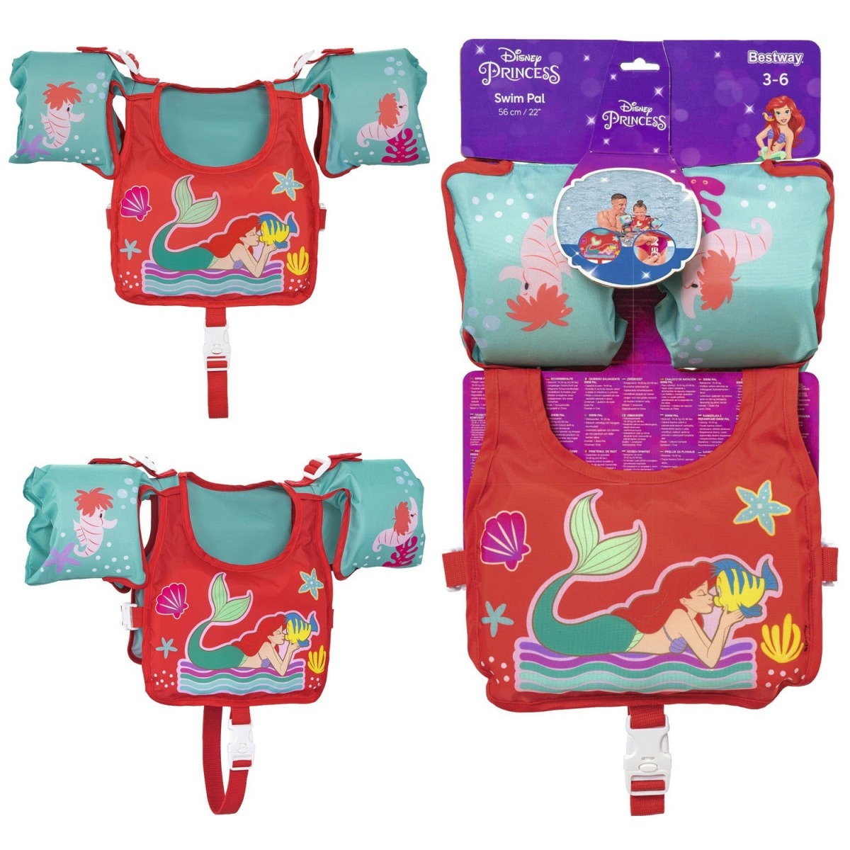 Bērnu peldēšanas veste Arielka Bestway, Disney licence,