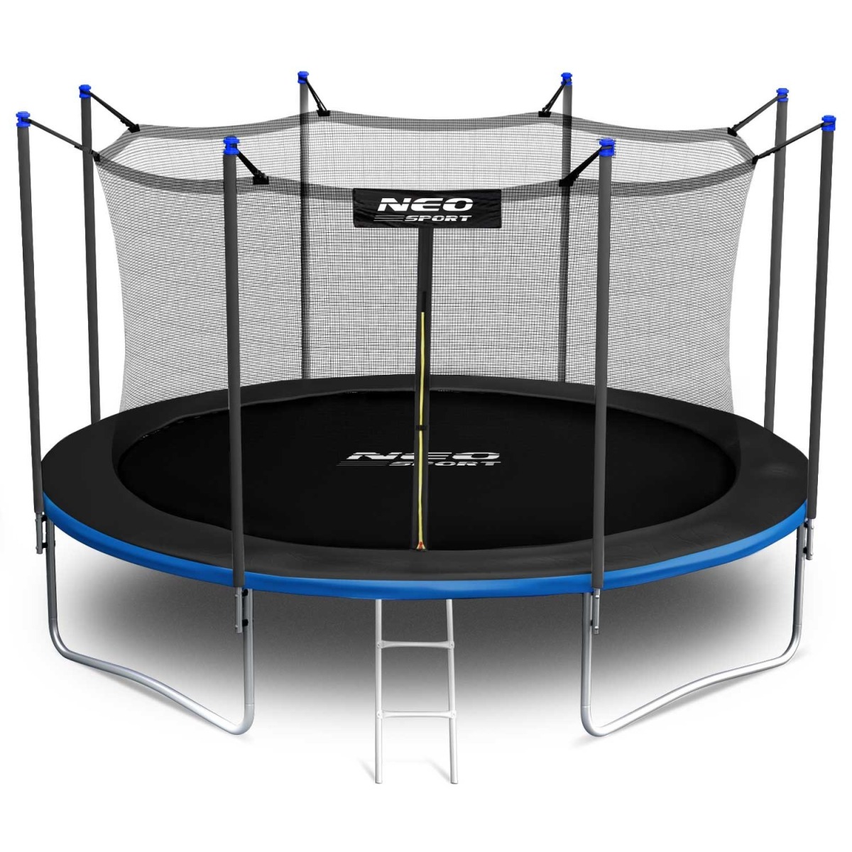 Neo-Sport batuts 435 cm ar iekšējo tīklu un kāpnēm