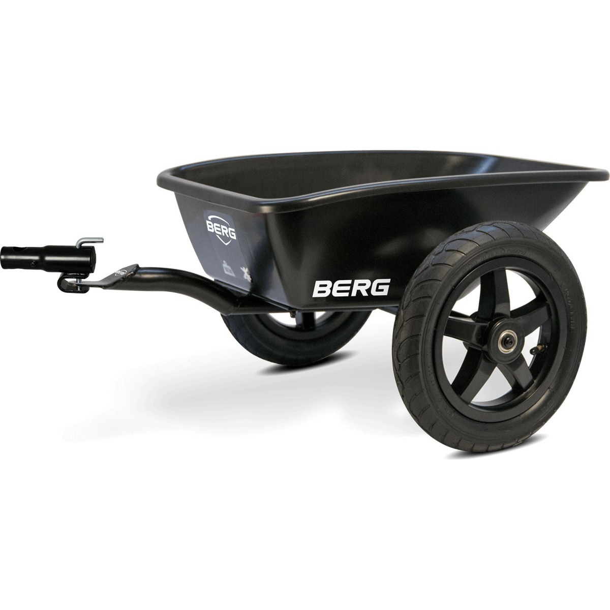 BERG Trailer L kartingam, melna – plastmasas pamatne