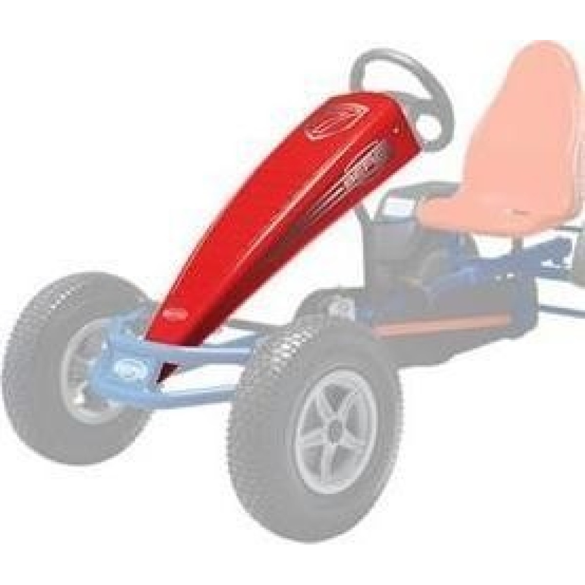 BERG priekšējais spoileris, sarkans – kartauto rezerves daļa